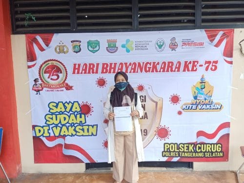 Vaksinasi Massal Dalam Rangka HUT Bhayangkara ke 75 Berlangsung di GSG Curug