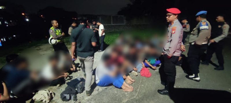Foto: 23 Remaja Diduga Hendak Tawuran Diamankan Polisi.