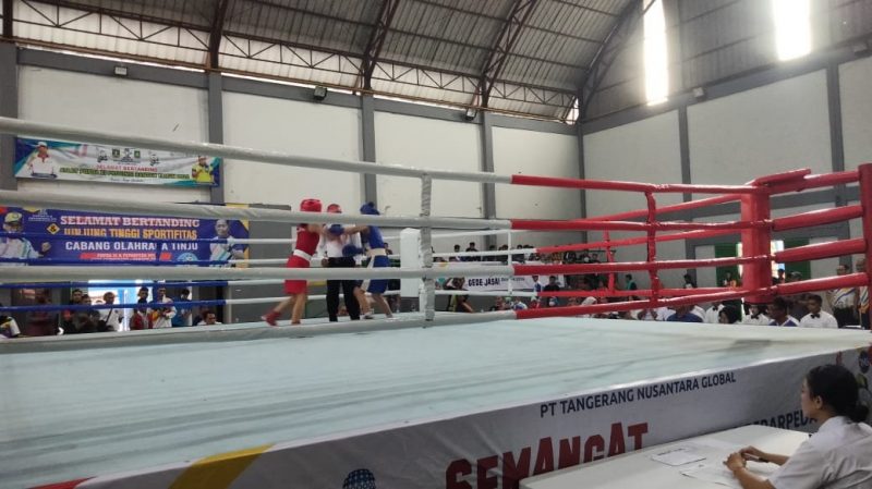 Foto: Pertandingan Tinju di Popda Xl Banten.