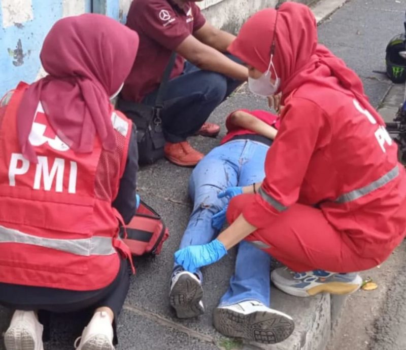 Foto: PMI Kota Tangerang Saat Gelar Simulasi Penanganan Bantuan Kemanusiaan.