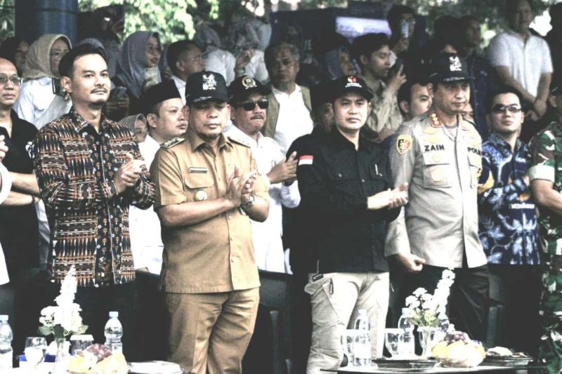 Foto: Kapolres Metro Tangerang Kota, Kombes Pol Zain Dwi Nugroho Saat Menghadiri Deklarasi Kampanya Damai di Alun-alun Ahmad Yani, Kota Tangerang.