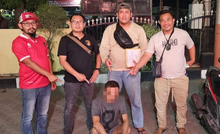 Foto: Pelaku Curanmor Saat Diamakan Tim Reskrim Polsek Teluknaga.