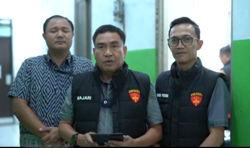 Foto: Tippidus Kejaksaan Negeri Kota Tangerang Saat Memberikan Keterangan Pers.
