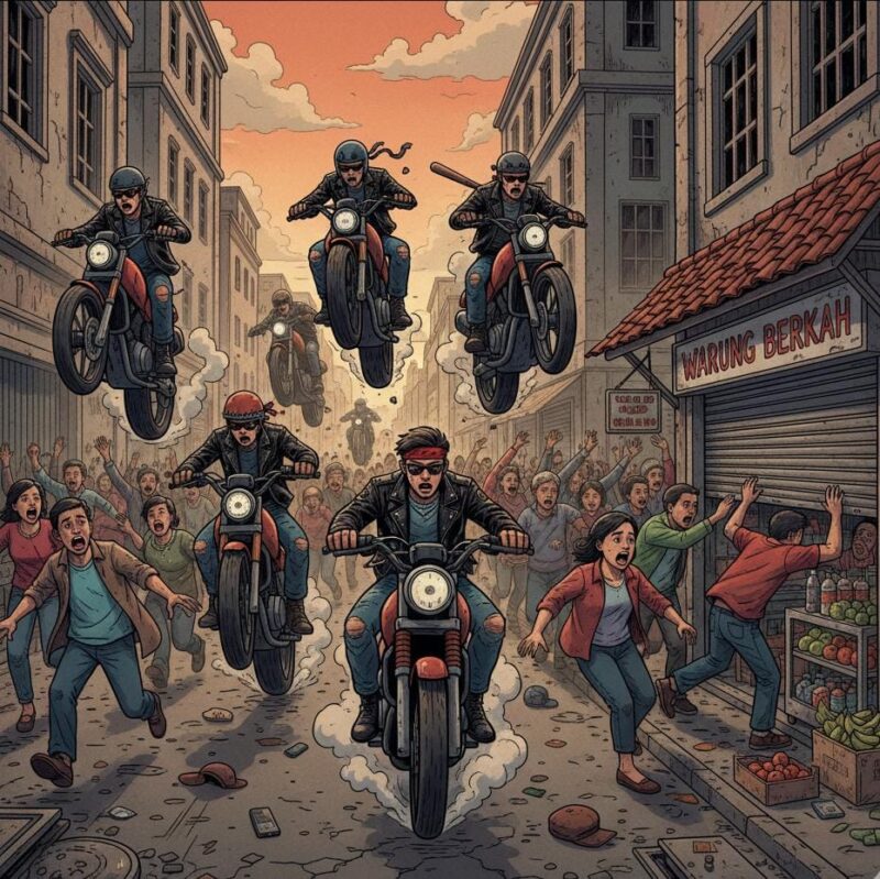 Gambar Ilustrasi AI Gangster