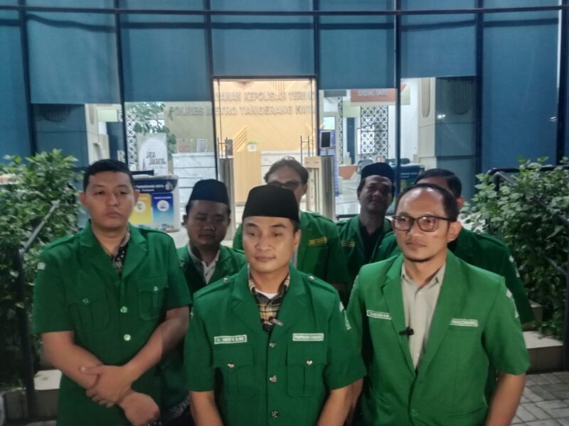 Foto: Pengurus Ansor Kota Tangerang Saat Memberikan Keterangan Pers.