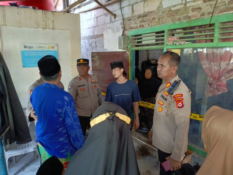 Kepolisian Sektor Mauk Cek Lokasi Kejadian.