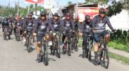 Polresta Tangerang Rayakan Hari Jadi ke-74 Humas Polri dengan Gowes, Senam, dan Baksos