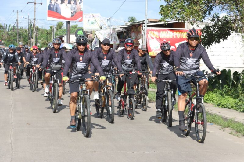 Polresta Tangerang Rayakan Hari Jadi ke-74 Humas Polri dengan Gowes, Senam, dan Baksos (dok.humaspolrestatangerang)