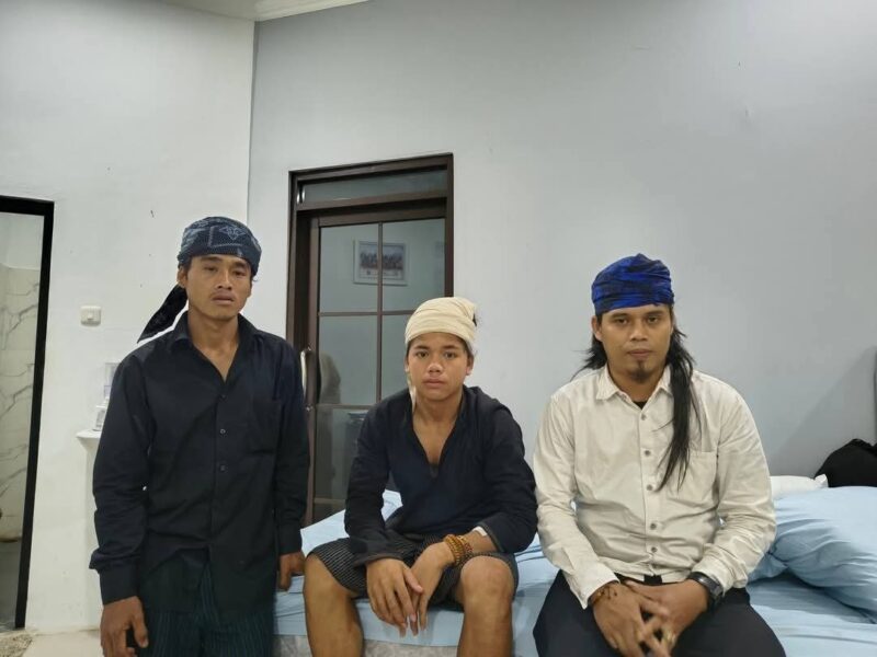 Foto: Revan (Tengah) Warga Suku Baduy Korban Begal di Jakarta.
