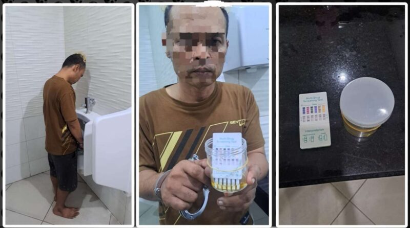 Foto: Oknum Sopir online, pelaku rudapaksa dan penganiayaan saat diamankan Polisi.