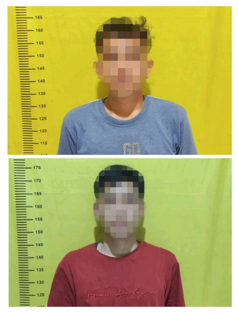 Foto: Dua Pelaku Curanmor Saat Diamankan di Mapolsek Ciledug.