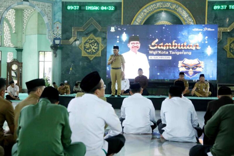 Foto: Wali Kota Tangerang, H. Sachrudin Saat Meresmikan Program Tahsin Al-Qur’an bagi Guru Agama se-Kota Tangerang.