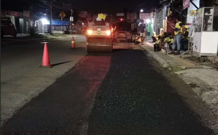 Foto: Pemkot Tangerang Saat Melakukan Perbaikan Jalan di Jalan Raya Bouraq-Lio Baru Batuceper dan Jalan Proklamasi Karawaci.
