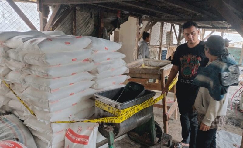 Foto: Salah Satu Penindakan Satgas Saber Pelanggaran Pangan Nasional Terhadap Pelaku Usaha Yang Melakukan Pelanggaran.