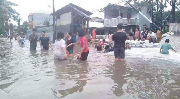 Foto: Lokasi Perum Pondok Arum, Kelurahan Nambo Jaya, Kecamatan Karawaci, Kota Tangerang Yang Kebanjiran.