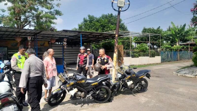 Foto: Kapolsek Batuceper, Kompol Gunawan, SH , Saat Pimpin Patroli Antisipasi Kejahatan Rumsong.
