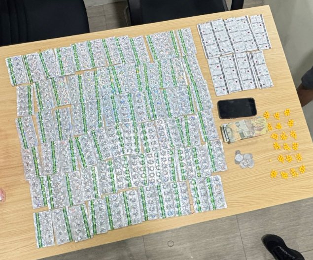 Foto: Barang Bukti Obat obatan terlarang saat diamankan Polisi.
