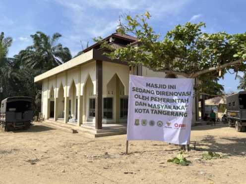 Foto: Salah Satu Masjid di Aceh Hasil Renovasi Bantuan Masyarakat Tangerang. 