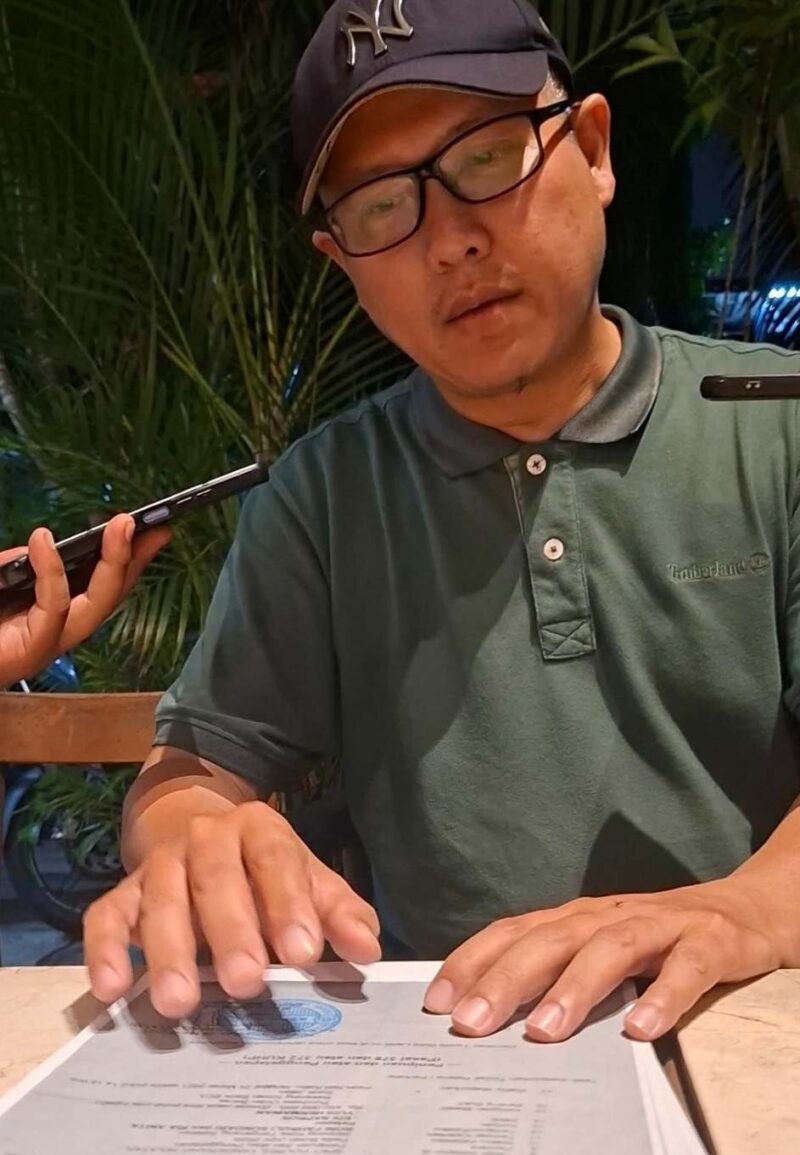 Foto: Hendry Handriano, Korban Penipuan. 