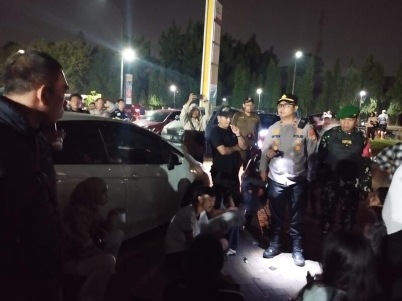 Foto: Kapolsek Pinang, IPTU Adityo Wijanarko, SH , Saat Pimpin Operasi Cipta Kondisi.