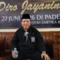 Foto: Angota Majelis Luhur PSHT Pusat, Mas Bambang Hernux Sugiarto, Saat Hadir di Acara Tes Sirih dan Jago di Padepokan RM Imam Koesupangat, Jum'at 26 Juni 2026.