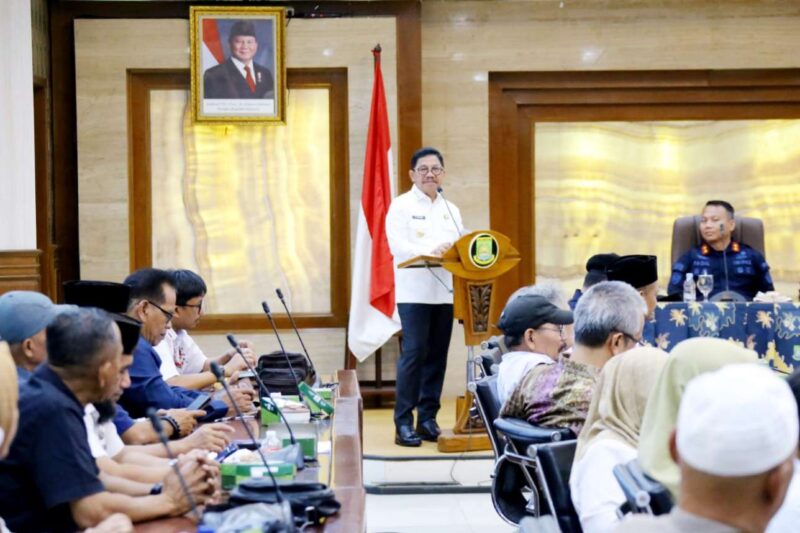 Foto: Wali Kota Tangerang, H. Sachrudin Saat Membuka Kegiatan Diseminasi Informasi Kependudukan.