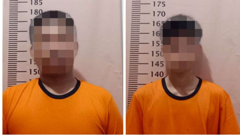 Foto: Dua Pelaku Curanmor Inisial JS dan RE Saat Diamankan Polsek Karawaci.