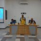 Foto: Sekretaris Dinas Perkim dan Pertanahan, Muhammad Ichsan Saat Menyampaikan Sambutan di Kegiatan Pembekalan dan Uji Sertifikasi Sertifikasi Kerja.