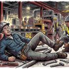 Gambar Ilustrasi kecelakaan kerja