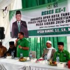 anggota DPRD Kota Tangerang dari Fraksi Partai Kebangkitan Bangsa (PKB), Apdan Nanung, saat menggelar kegiatan reses ke-1 masa sidang 2026–2027, Sabtu (10/10/2026).