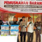 Kejari Kota Tangerang Saat Musnahkan Narkotika.