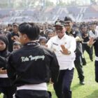 Wali Kota Tangerang, H. Sachrudin Saat Berada di Tengah-tengah 5000 Atlet Silat Tingkat Pelajar di Stadion Benteng Reborn. 