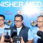 Wakil Walikota Tangerang H Maryono Hasan Saat Menghadiri Kegiatan KNPI Colour Night Run 5K Tangerang 2026 di Stadion Benteng, Sabtu malam (24/10/2026).