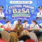 Wali Kota Tangerang, Sachrudin, saat membuka Festival Pangan Beragam, Bergizi Seimbang, dan Aman (B2SA) yang diselenggarakan Pemerintah Kota Tangerang melalui Dinas Ketahanan Pangan (DKP) di Plaza Pusat Pemerintahan Kota Tangerang, Selasa (27/10/2026).