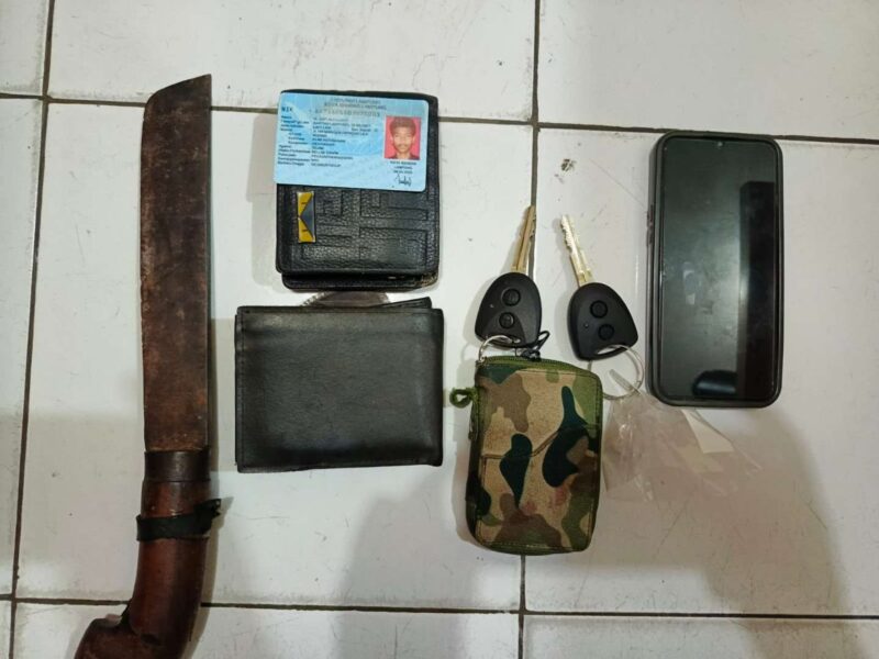 BB Milik Pelaku Curas Terhadap Driver Maxim Diamankan Polsek Jatiuwung.